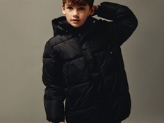 Name It black shiny puffer winter jacket